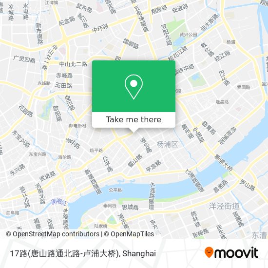17路(唐山路通北路-卢浦大桥) map