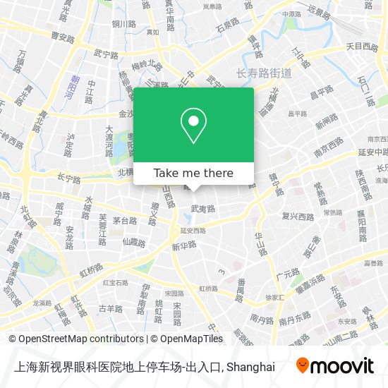 上海新视界眼科医院地上停车场-出入口 map