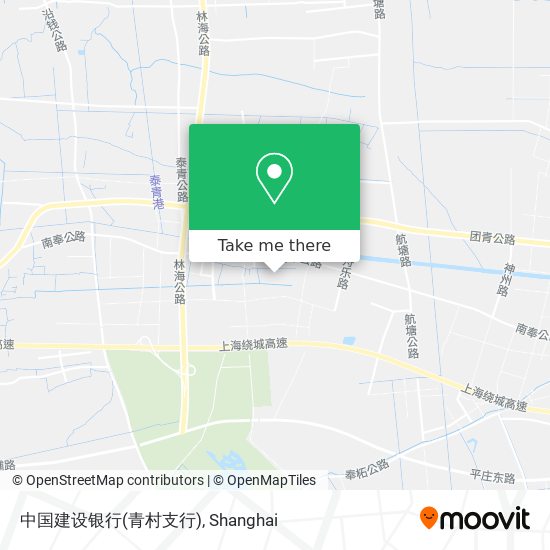 中国建设银行(青村支行) map