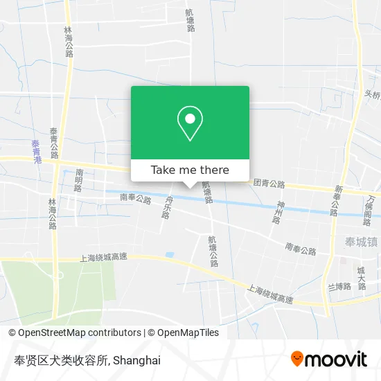 奉贤区犬类收容所 map