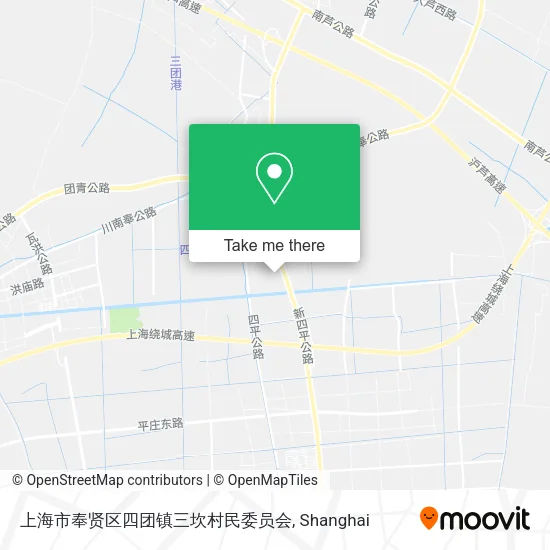 上海市奉贤区四团镇三坎村民委员会 map