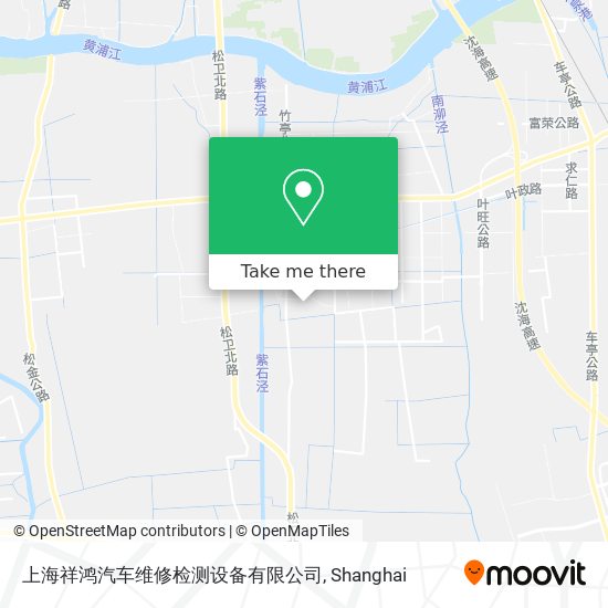 上海祥鸿汽车维修检测设备有限公司 map