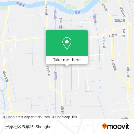 张泽社区汽车站 map
