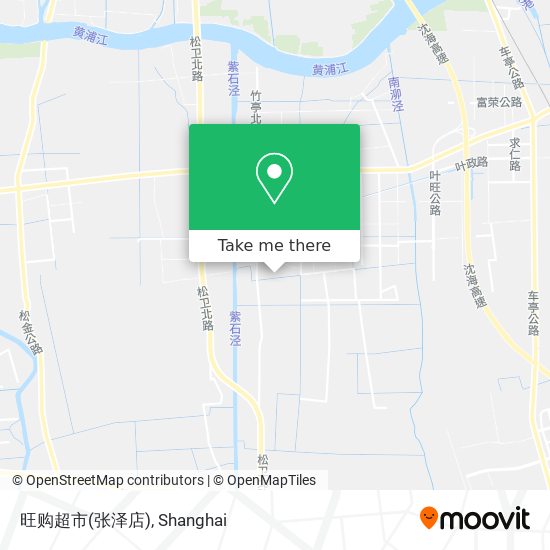 旺购超市(张泽店) map