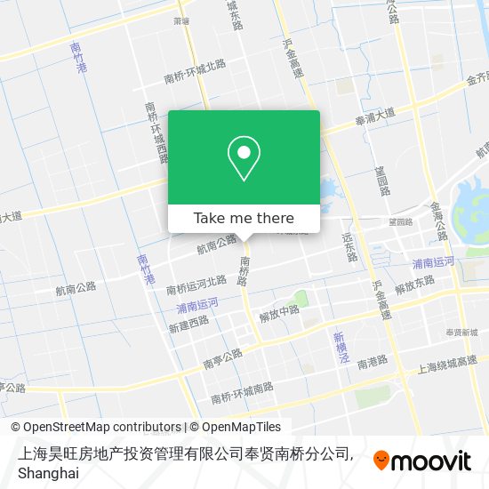上海昊旺房地产投资管理有限公司奉贤南桥分公司 map