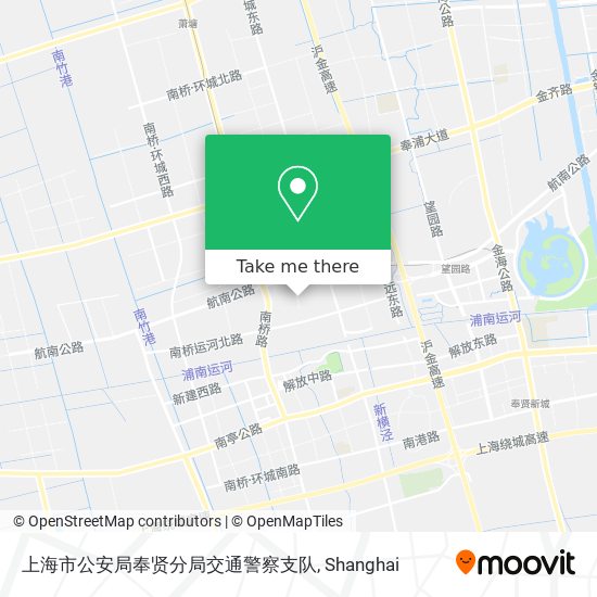 上海市公安局奉贤分局交通警察支队 map
