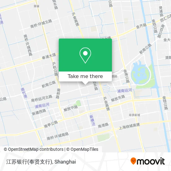 江苏银行(奉贤支行) map