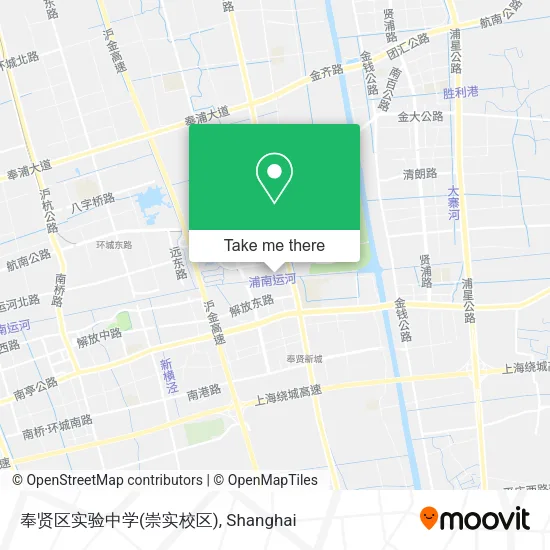 奉贤区实验中学(崇实校区) map