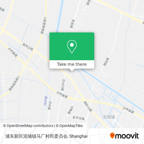 浦东新区泥城镇马厂村民委员会 map