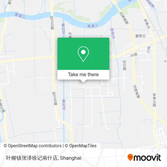 叶榭镇张泽徐记南什店 map