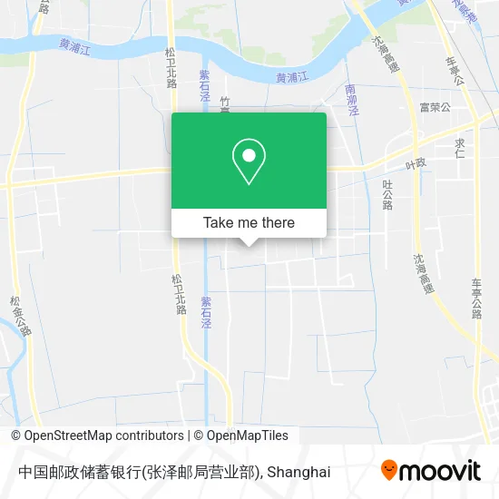 中国邮政储蓄银行(张泽邮局营业部) map