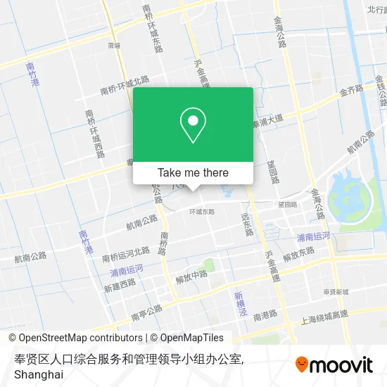 奉贤区人口综合服务和管理领导小组办公室 map