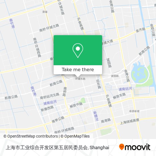 上海市工业综合开发区第五居民委员会 map