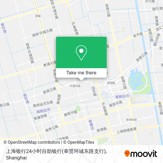 上海银行24小时自助银行(奉贤环城东路支行) map