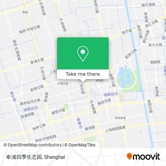 奉浦四季生态园 map