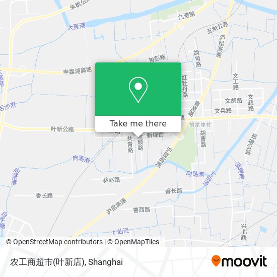 农工商超市(叶新店) map