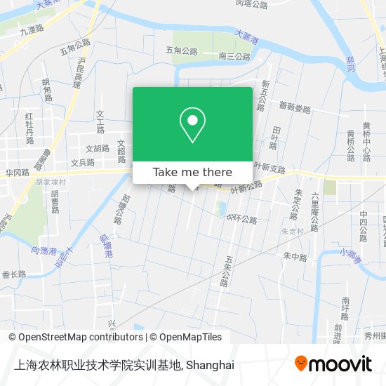 上海农林职业技术学院实训基地 map