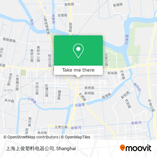 上海上俊塑料电器公司 map