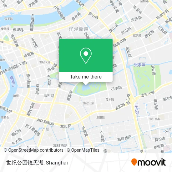 世纪公园镜天湖 map