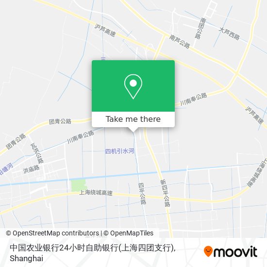 中国农业银行24小时自助银行(上海四团支行) map