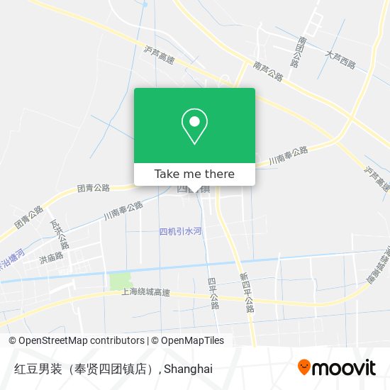 红豆男装（奉贤四团镇店） map