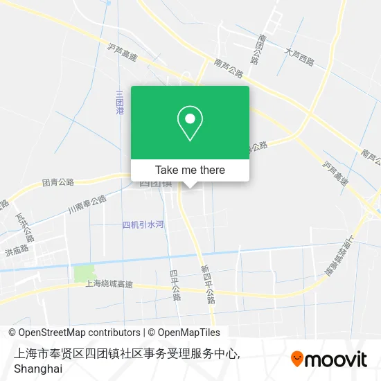 上海市奉贤区四团镇社区事务受理服务中心 map