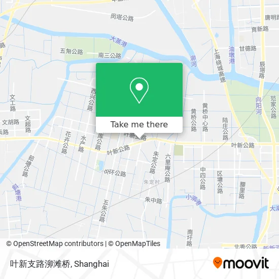 叶新支路泖滩桥 map