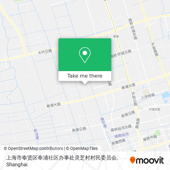 上海市奉贤区奉浦社区办事处灵芝村村民委员会 map