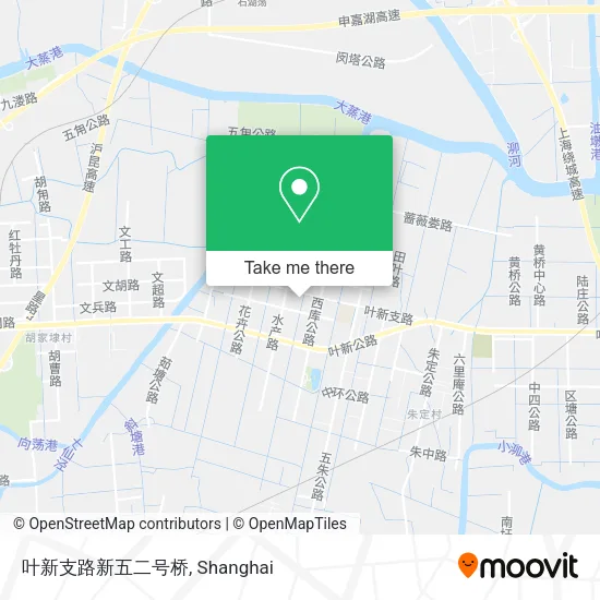 叶新支路新五二号桥 map