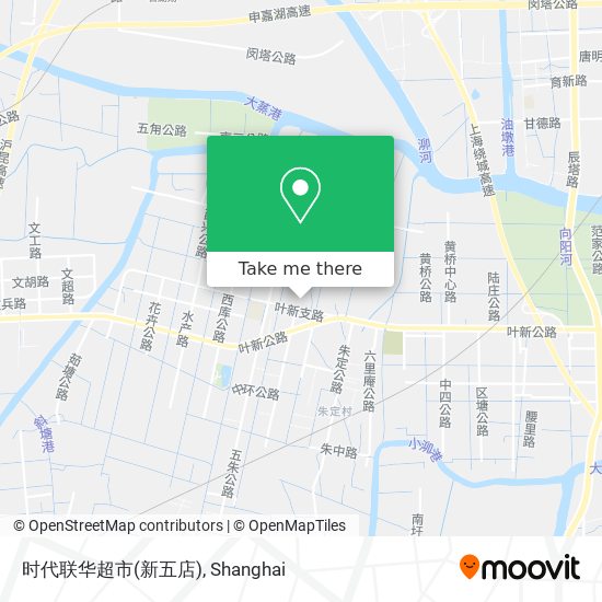 时代联华超市(新五店) map