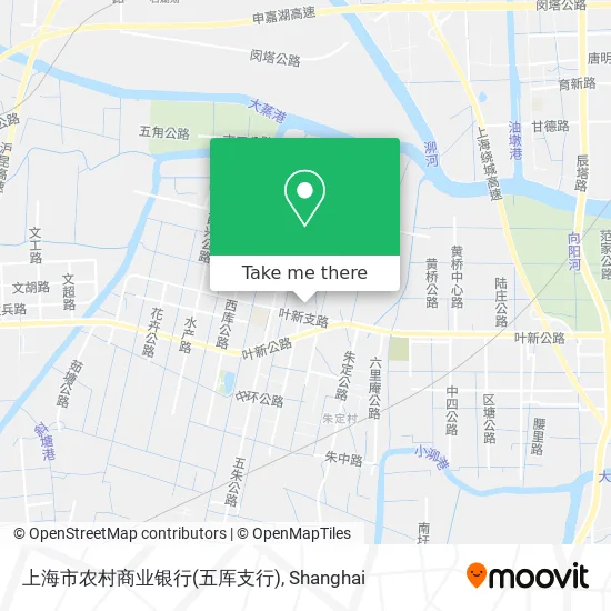 上海市农村商业银行(五厍支行) map