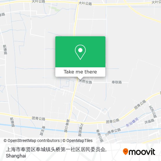 上海市奉贤区奉城镇头桥第一社区居民委员会 map