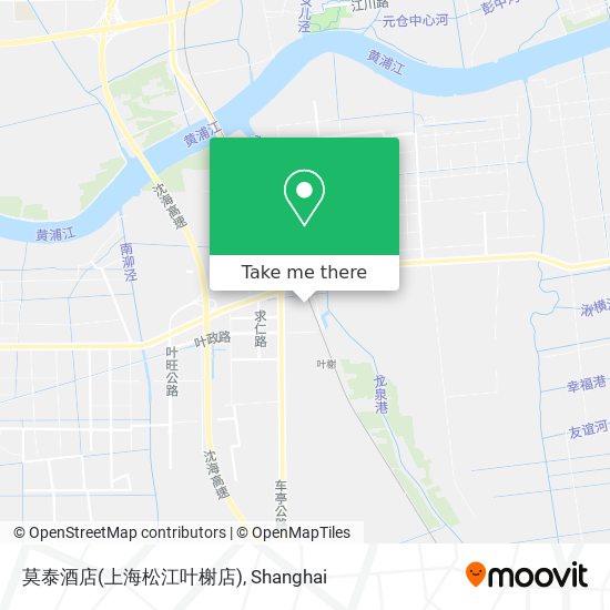 莫泰酒店(上海松江叶榭店) map