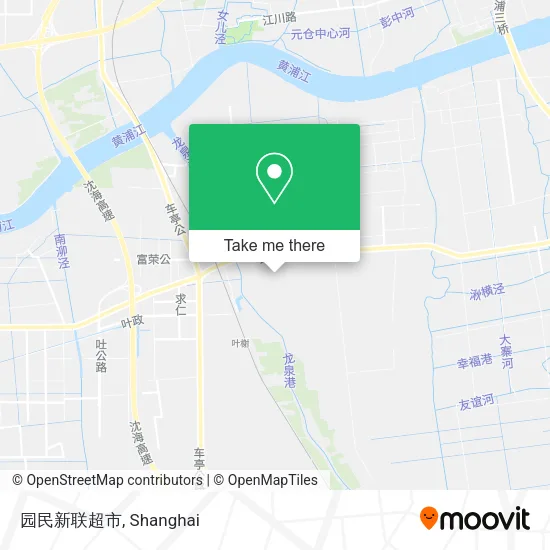 园民新联超市 map