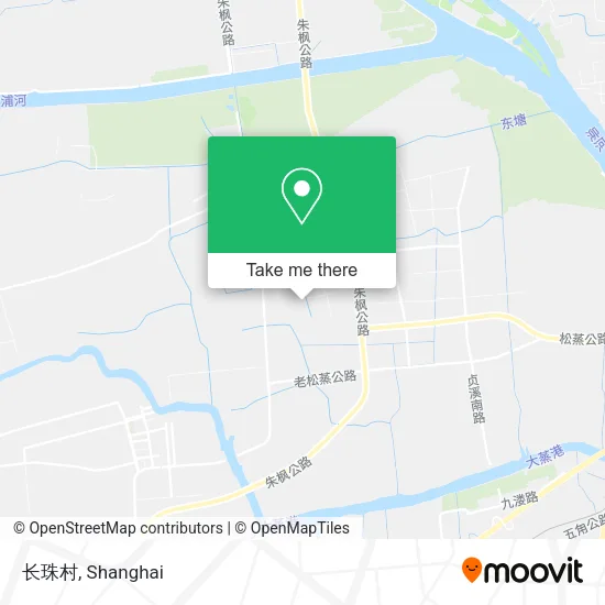 长珠村 map
