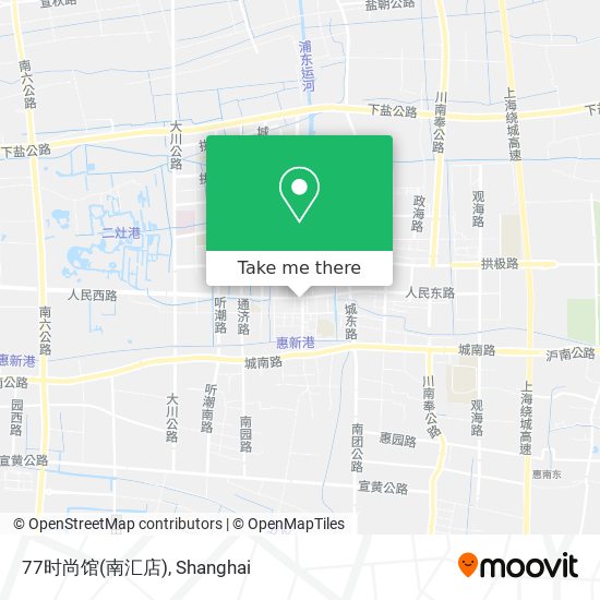 77时尚馆(南汇店) map