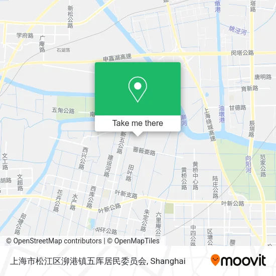 上海市松江区泖港镇五厍居民委员会 map
