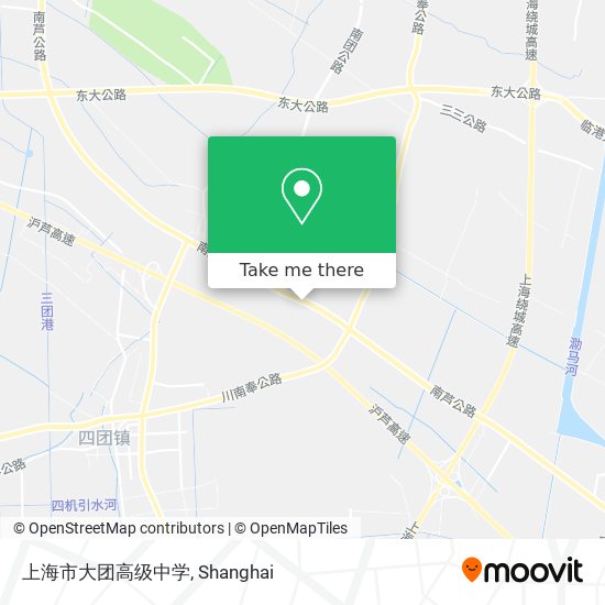 上海市大团高级中学 map