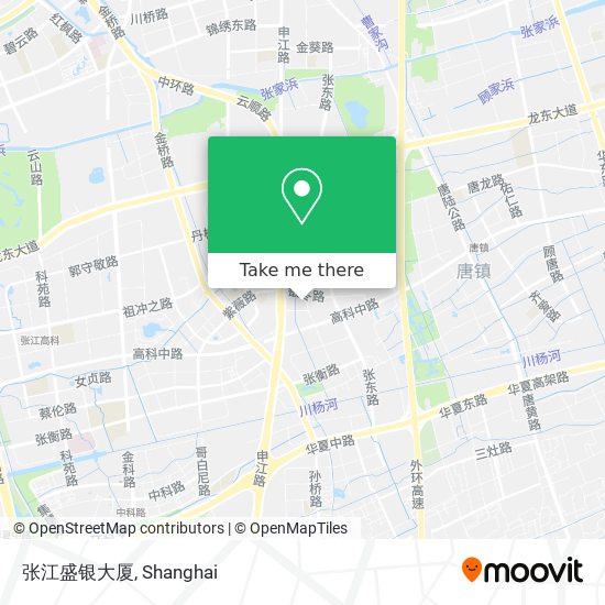 张江盛银大厦 map