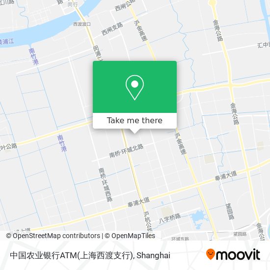 中国农业银行ATM(上海西渡支行) map
