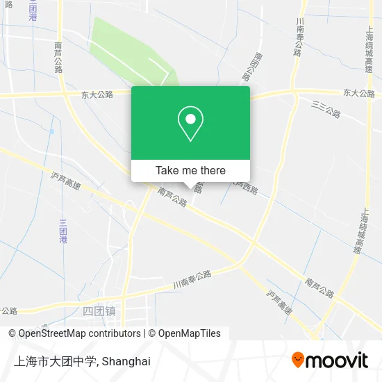 上海市大团中学 map
