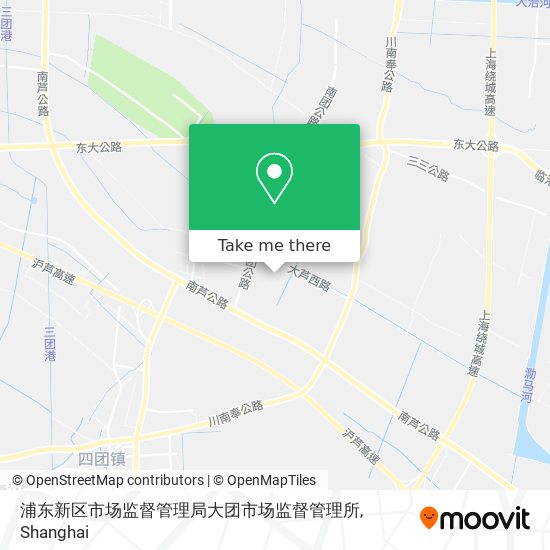 浦东新区市场监督管理局大团市场监督管理所 map