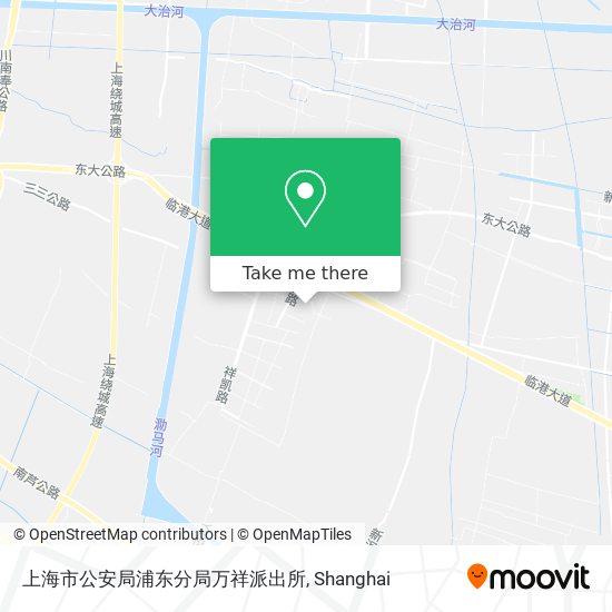 上海市公安局浦东分局万祥派出所 map