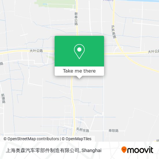 上海奥森汽车零部件制造有限公司 map