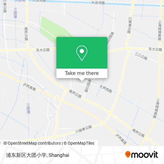 浦东新区大团小学 map
