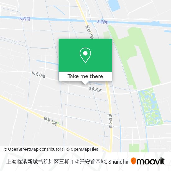 上海临港新城书院社区三期-1动迁安置基地 map
