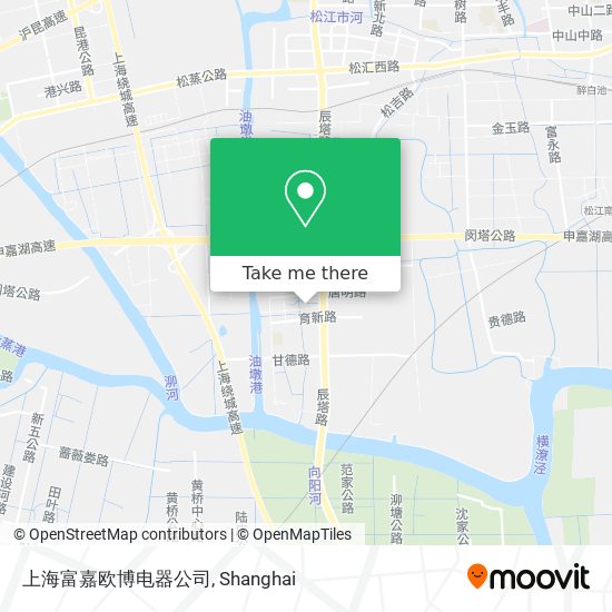 上海富嘉欧博电器公司 map
