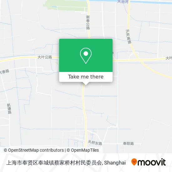 上海市奉贤区奉城镇蔡家桥村村民委员会 map