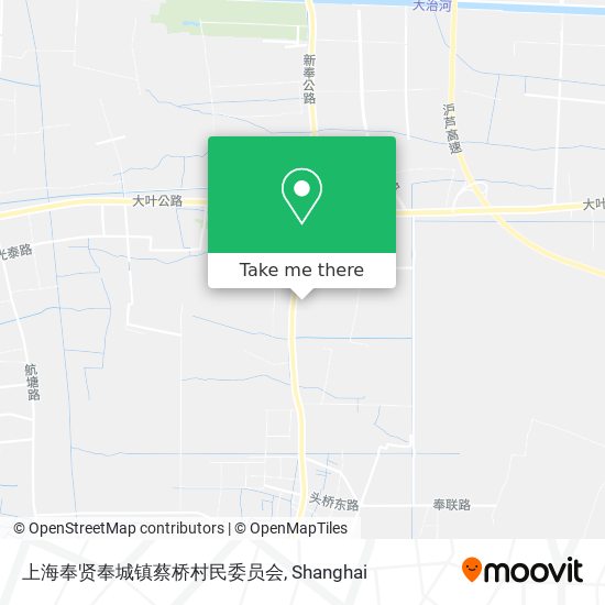 上海奉贤奉城镇蔡桥村民委员会 map