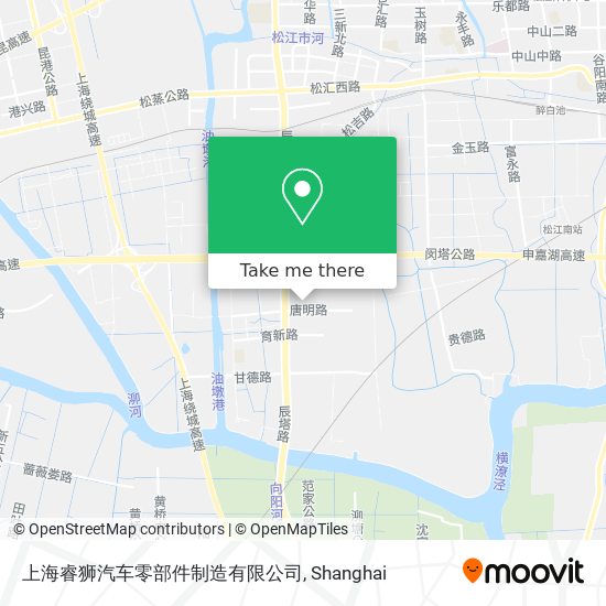 上海睿狮汽车零部件制造有限公司 map